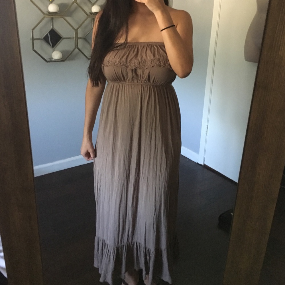 Tan Brown maxi dress